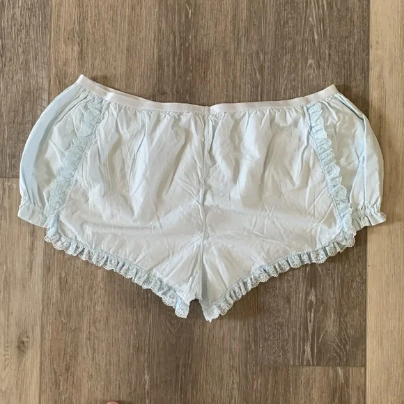 NWOT FREE PEOPLE Forget Me Not Shorties Bloomer Shorts Blue - Picture 4 of 7